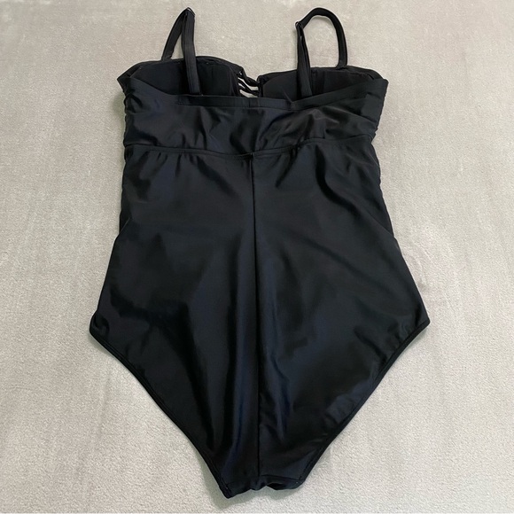 Torrid Lattice Front One Piece Swimsuit - Picture 4 of 11